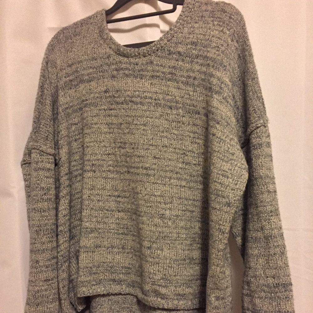 Light Blue BDG Drop-Shoulder Pullover Sweater